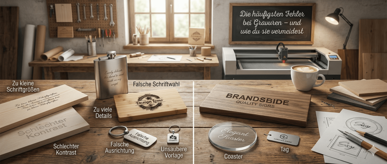 Die häufigsten Fehler bei Gravuren – und wie du sie vermeidest - Laser Tattoo - exklusive Lasergravuren e.K.