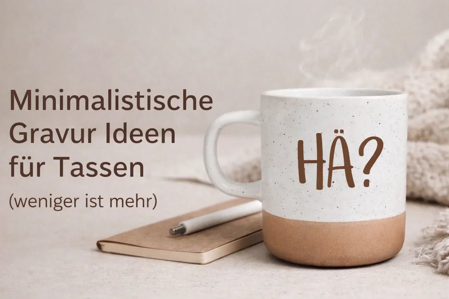 Minimalistische Gravur Ideen für Tassen: Weniger ist mehr - Laser Tattoo - exklusive Lasergravuren e.K.