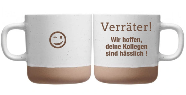 Tasse mit Gravur: Abschied Kollege – Wir werden dich vermissen