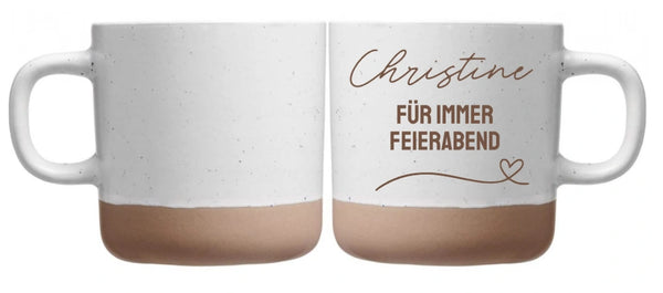 Tasse mit Gravur: Ruhestand – Abschied aus dem Team