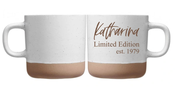 Geburtstags Tasse mit Gravur: Limited Edition mit Name und Geburtsjahr – personalisiertes Geschenk