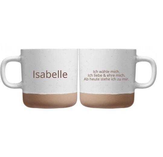 360ml Keramik Tasse personalisiert - gestalte frei dein Wunschdesign - Laser Tattoo - exklusive Lasergravuren e.K.