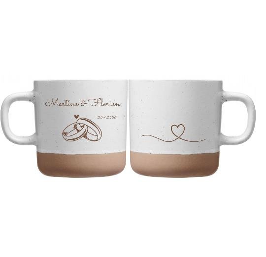 360ml Keramik Tasse personalisiert - gestalte frei dein Wunschdesign - Laser Tattoo - exklusive Lasergravuren e.K.