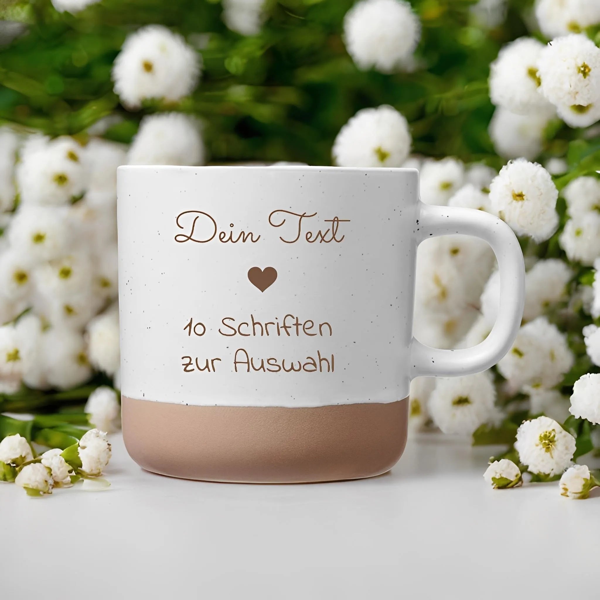 360ml Keramik Tasse personalisiert - gestalte frei dein Wunschdesign - Laser Tattoo - exklusive Lasergravuren e.K.