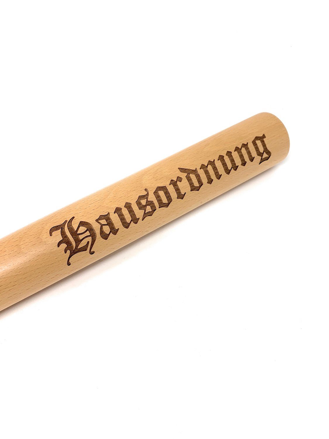 68 cm Baseballschläger aus Holz mit Gravur „Hausordnung“ - Laser Tattoo - exklusive Lasergravuren e.K.
