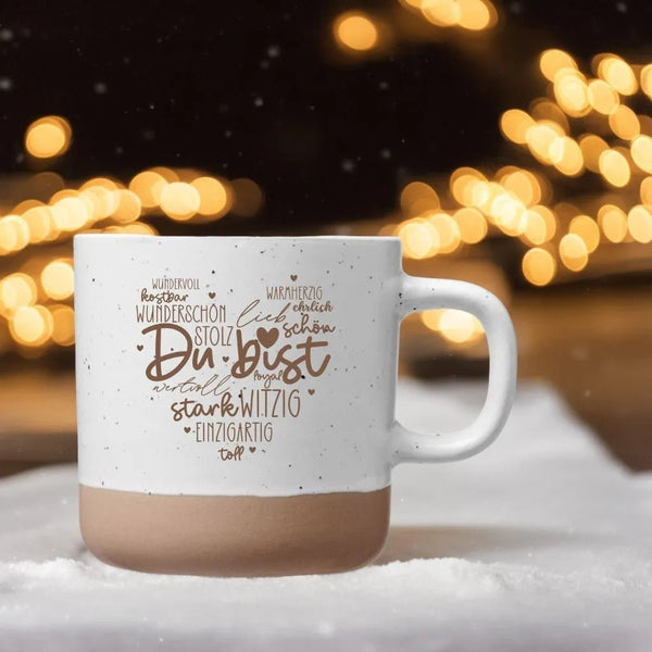 Du bist Herz Tasse