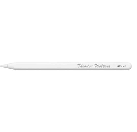 Apple Pencil (2. Generation / USB-C) gravieren lassen – Lasergravur - Laser Tattoo - exklusive Lasergravuren e.K.