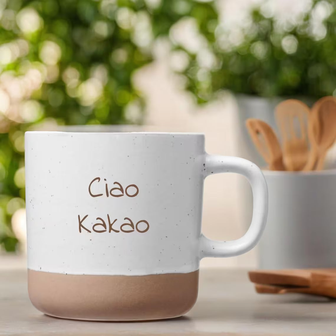 Ciao Kakao - Große weiße Tasse mit 360ml