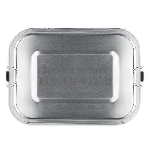Lunchbox Edelstahl 1200ml mit Gravur - Laser Tattoo - exklusive Lasergravuren e.K.