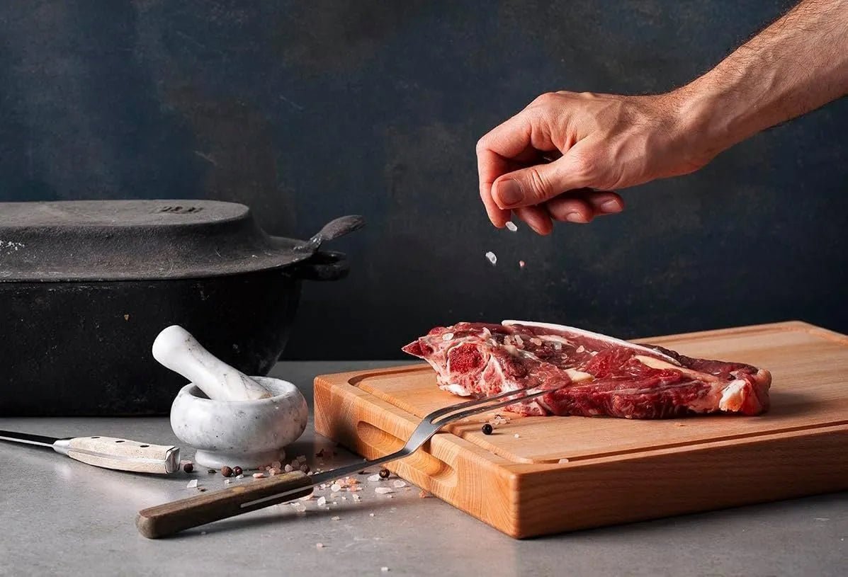 Massives Schneidebrett XXL Holzbrett 52x38 cm - Laser Tattoo - exklusive Lasergravuren e.K.