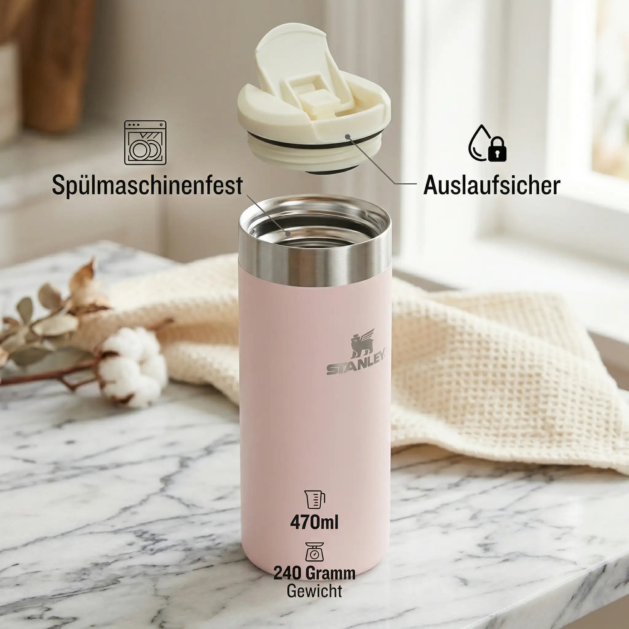 Stanley Aerolight Thermobecher Rose